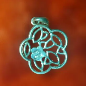 silver925 x 터콰이즈 플라워 목걸이용 펜던트