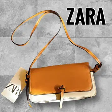 [택 포함 새상품] ZARA 자라 지갑 숄더백 브라운 화이트