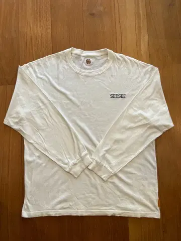 SESEE 화이트 긴팔 티셔츠