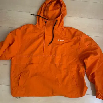 B.Base 오렌지 풀오버 나일론 자켓