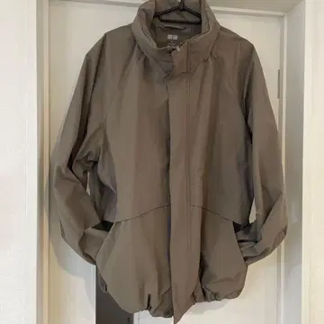 유니클로 윈드프루프 스탠드 블루종 브라운 XL