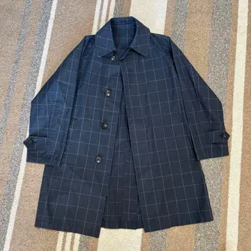 GRENFELL 체크 스텐카라 코트