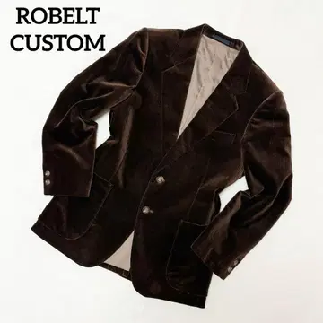 로베르토 커스텀 테일러드 자켓 M 브라운 코듀로이 면