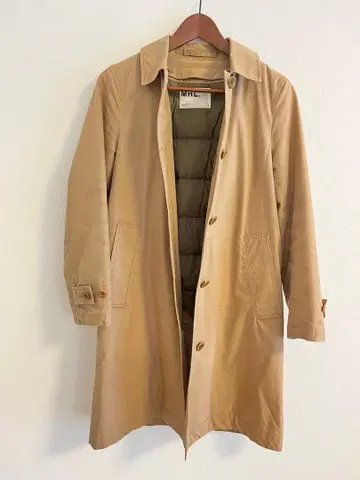 MHL. 다운 라이너 부착 스텐카라 코트 사이즈 0 베이지