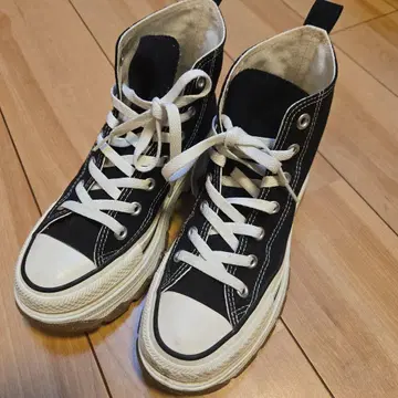 컨버스 올스타 블랙 하이컷 통굽 스니커즈