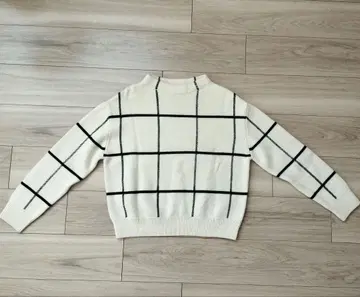 UNITED ARROWS 체크 무늬 니트 스웨터