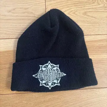 GANG STARR 니트 모자 블랙