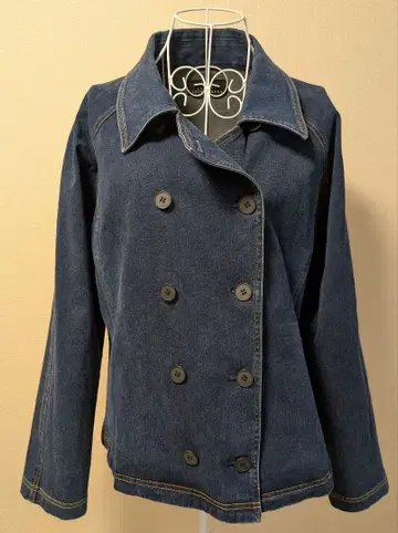 L'equipe 요시에 이나바 데님 스트레치 소재 자켓 빅 사이즈 15