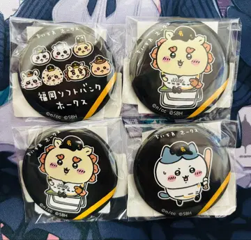 치이카와 소프트뱅크 호크스 캔뱃지 하치와레 토끼 시사