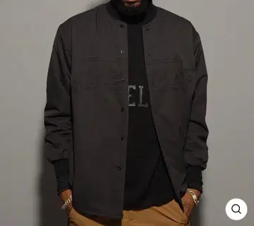 러셀노 나일론 자켓 그레이 골프 카트 자수