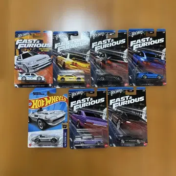 핫휠 패스트 & 퓨리어스 7대 세트 와일드 스피드