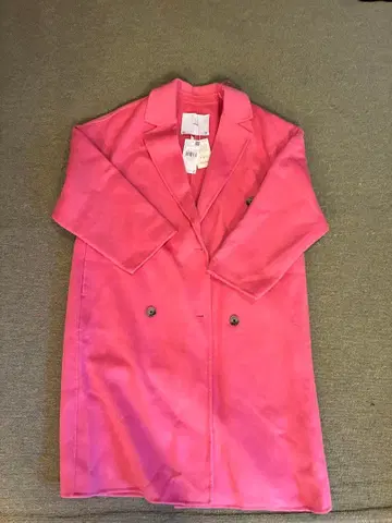 MNG 핑크 롱 코트