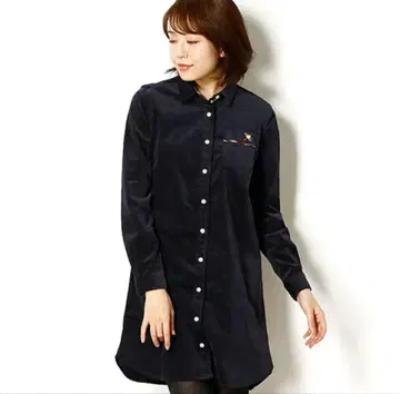 [ 아놀드 파머 ] 셔츠 원피스 2 [ M ] 코듀로이 네이비