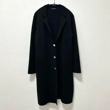 mizuiro ind 테일러드 롱 니트 가디건 블랙