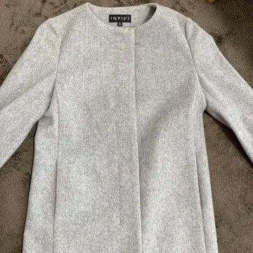 INDIVI 그레이 롱 코트 사이즈 05