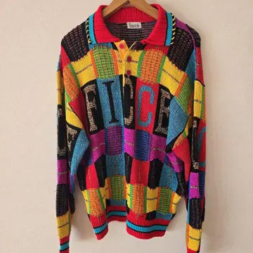 ficce 멀티 컬러 니트 스웨터