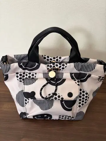 스마일 무늬 토트백