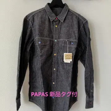 PAPAS 데님 셔츠 택 포함 새상품 M