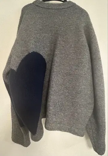 NKNIT 그레이 하트 니트 스웨터