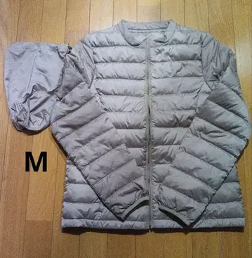 다운 자켓 수납 봉투 포함 M 사이즈 베이지