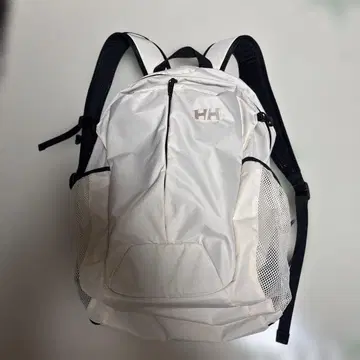 헬리한센 화이트 백팩 메쉬 포켓 부착