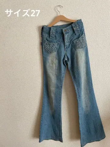 부츠컷 데님 플레어 데님