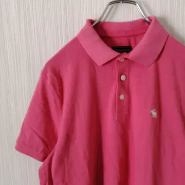 아바크롬비&피치 피케 셔츠 반팔 엘크 핑크