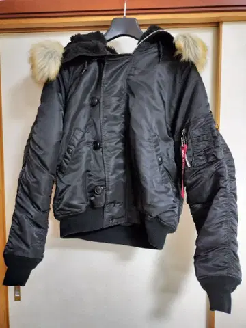 퍼 후드 N-2B 자켓 블랙 M 사이즈