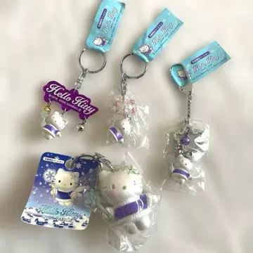 [초레어] 헬로키티 겨울 한정판 스노우 페어리 참 2000년제 세트