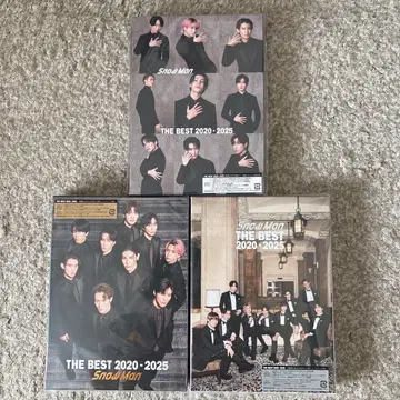 SnowMan THE BEST 2020-2025 3가지 형태