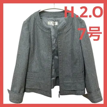 [ 택없는 새상품 ] H.2.O 노카라 자켓 블루 7호 겉옷