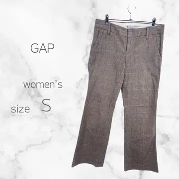 갭 체크 팬츠 (2) 스트레이트 브라운 계열 스트레치 포함