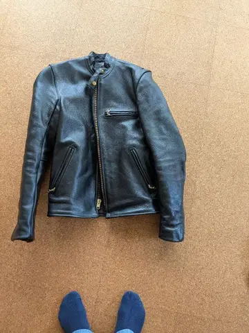 vanson leathers 블랙 싱글 라이더 자켓 34