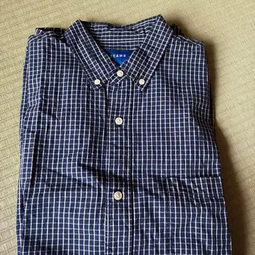 BEAMS 체크 무늬 버튼 다운 셔츠 L