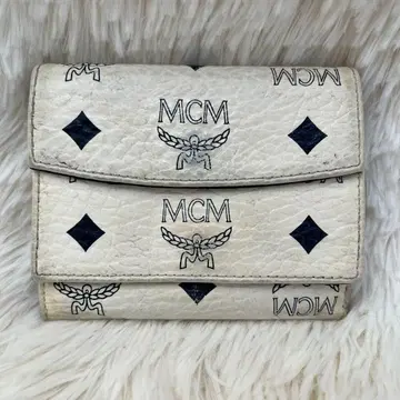 MCM 비세토스 3단 폴더형 지갑 화이트 계열