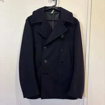 [ SHIPS ] 다크 네이비 울 피 코트 S 사이즈