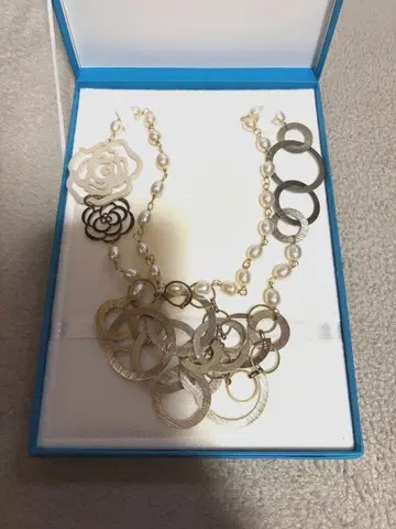 펄과 반지 엘레강트 목걸이