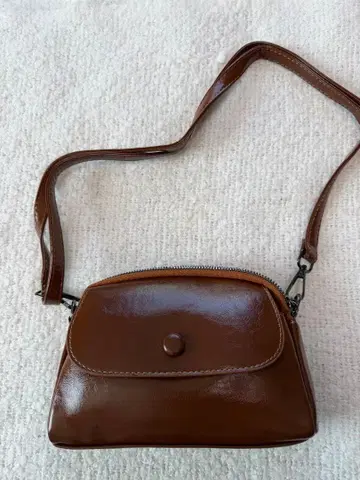 한국 스타일 멋진 브라운 숄더백