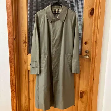 아쿠아 스큐텀 올리브 스텐카라 코트 코튼 혼방