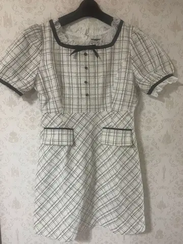 에블린 바이컬러 트위드 타이트 OP