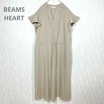 BEAMS HEART (빔즈) 새상품급 허리 드로스트 원피스 프리