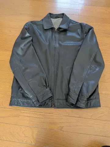 아쿠아 스큐텀 빈티지 가죽 자켓 L