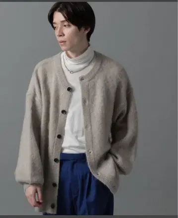 [ HARE ] 니트 가디건 MEDIUM 그레이 남성용