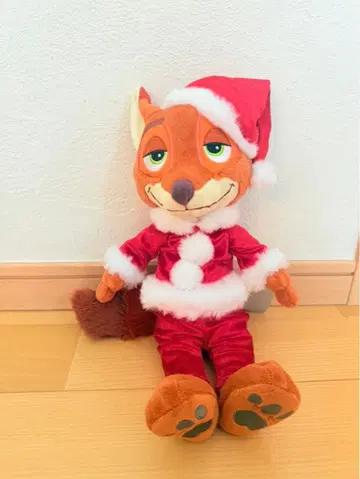 주토피아 닉 크리스마스 봉제 인형 산타 디즈니 스토어