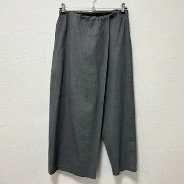 mizuiro ind 랩 팬츠 사이즈 2 그레이 미즈이로 인드