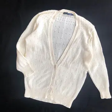 랄프 로렌 린넨, 면 혼방 가디건