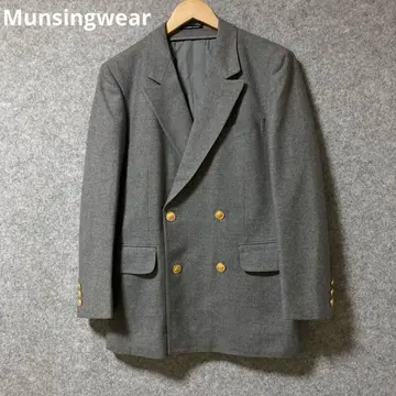 Munsingwear 그레이 더블 브레스트 자켓