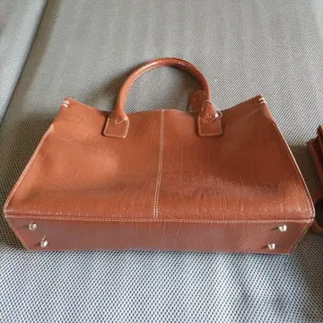 브라운 크로커다일풍 토트백과 덤 백