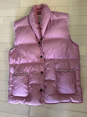 [ 새상품급 ] DAKS 다운 베스트 L 핑크