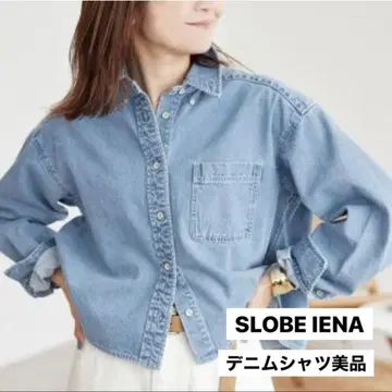 [ 새상품급 ] SLOBE IENA / 크롭 셔츠